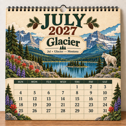 🎁 2027 America’s National Parks Wall Calendar
