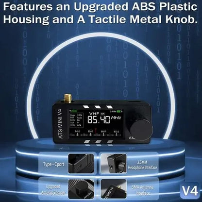 📻Upgraded ATS Mini V4 Si4732 All Band DSP Radio Receiver