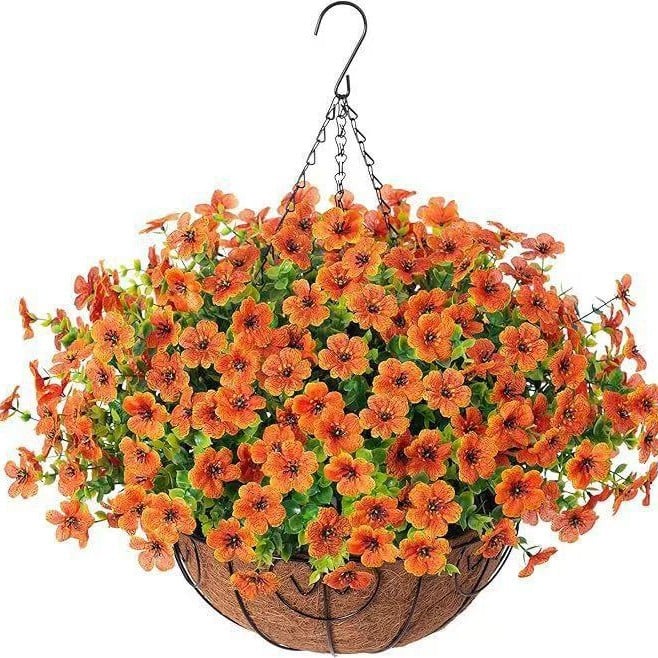 ⚡Hot Sales 49% OFF🔥Artificial hanging plant and flower basket, perfect for spring and summer outdoor decoration