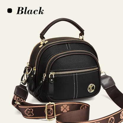 👜Classic Leather Crossbody Bag with Adjustable Strap & Multiple Pockets✨
