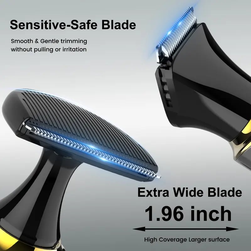 🎁 Men's 4-in-1 Electric Body Grooming Kit | Extendable Back Hair Trimmer
