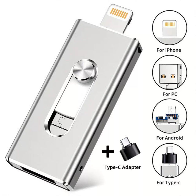 🌟High-capacity 3-in-1 USB flash drive