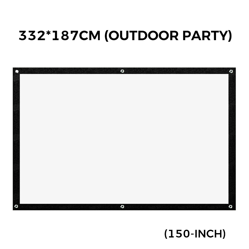 High Definition Projection Screen - 120-inch Diagonal with Matte White Surface for Crystal Clear Home Cinema Experience 🎬🌟