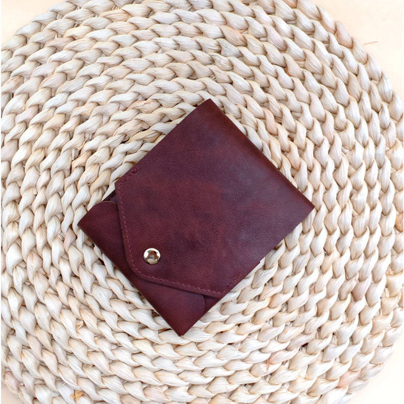 Multifunctional Slim Compact Wallet, Handmade Leather Card Holder