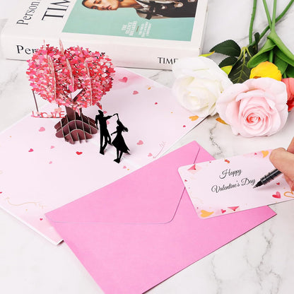 Romantic 3D Love Tree Pop Up Card