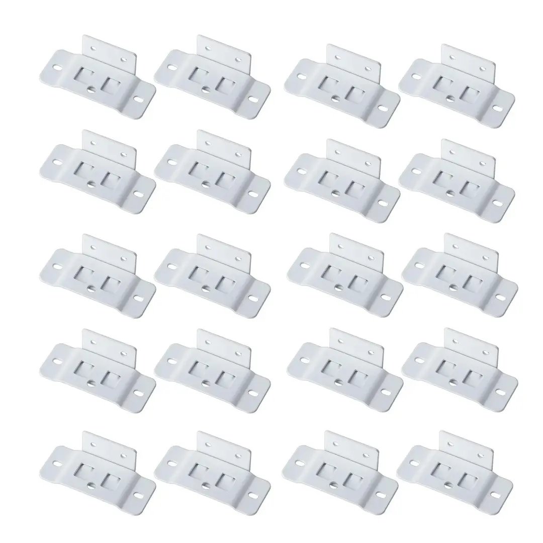 8-Pack Heavy-Duty Stainless Steel Corner Brackets – Quick Fitting L Shape Furniture Joint Braces with Screws