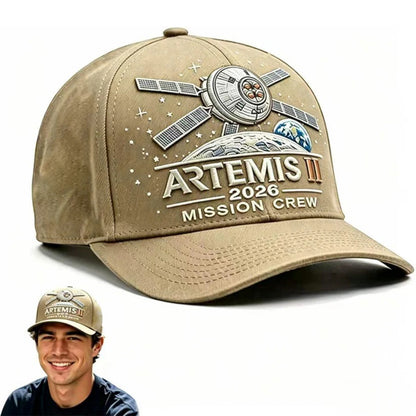 ✨High-end craftsmanship in hand embroidery-🌕Artemis II Lunar Mission Commemorative Cap