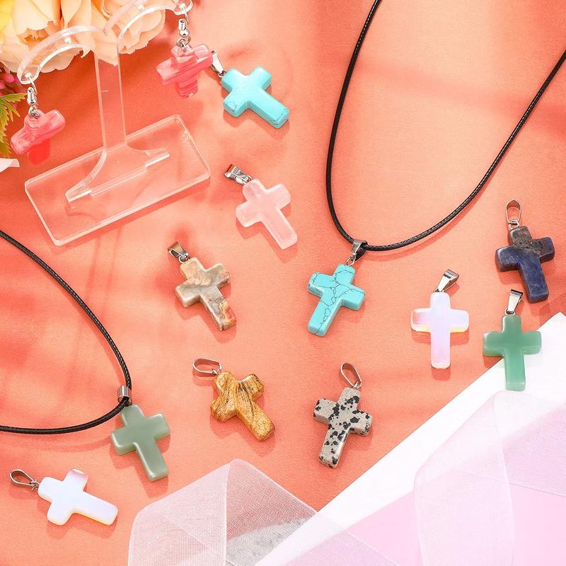 ✨Easter Cross Crystal Stone Natural Crystal Pocket Stone✝️