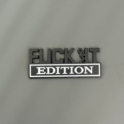 FUCK IT Edition Emblem/Old Man Edition Car Emblem(2pcs)