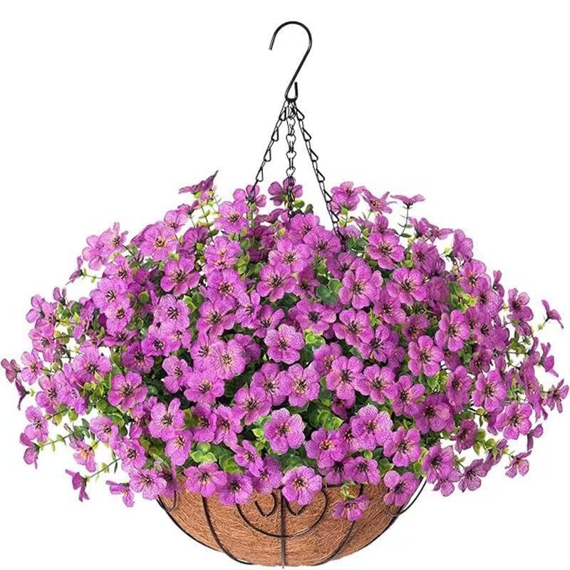 ⚡Hot Sales 49% OFF🔥Artificial hanging plant and flower basket, perfect for spring and summer outdoor decoration