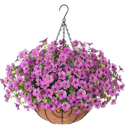 ⚡Hot Sales 49% OFF🔥Artificial hanging plant and flower basket, perfect for spring and summer outdoor decoration