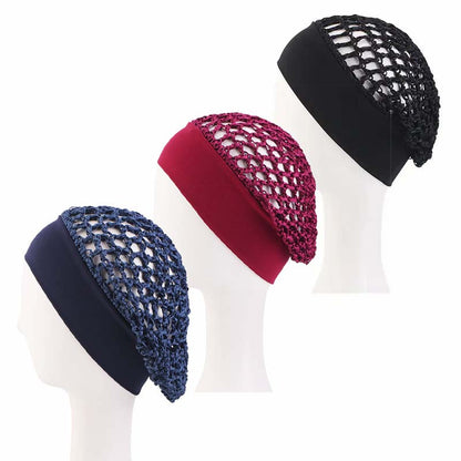 Stretchy Wide-Edge Sleeping Cap , Soft Protection Bonnet for Nighttime Hair Care & Beauty💤
