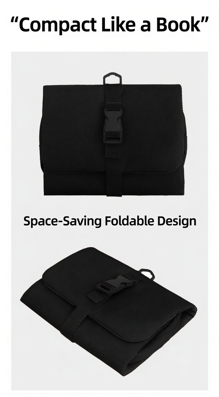 Multi-Layer Hanging Makeup Organizer - Travel Toiletry Bag