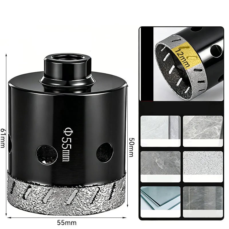 Ultra-Thin Diamond Hole Saw for Angle Grinder