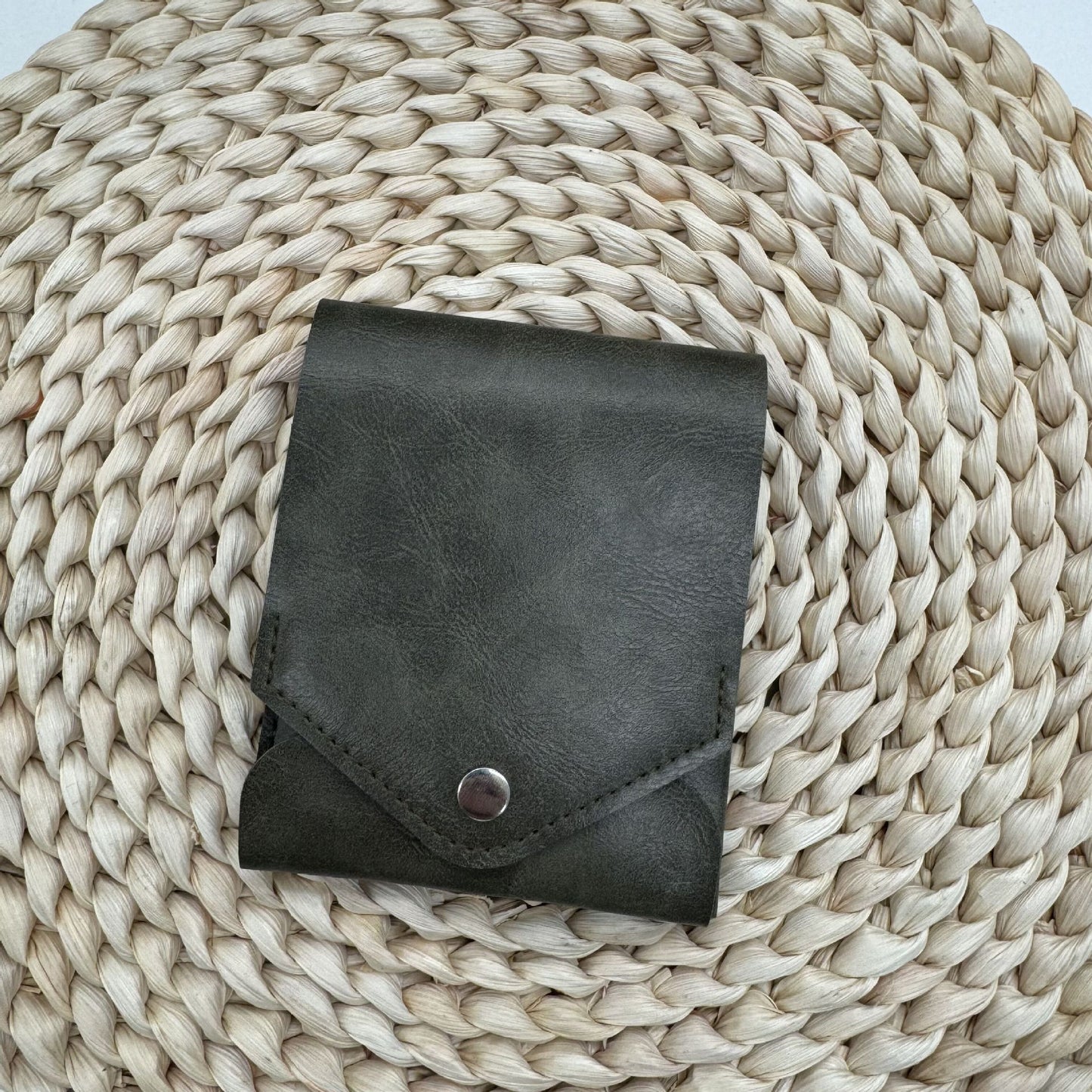 Multifunctional Slim Compact Wallet, Handmade Leather Card Holder