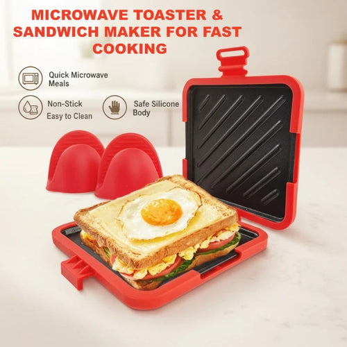 🔥🔥Microwave Toaster & Sandwich Maker For Fast Cooking