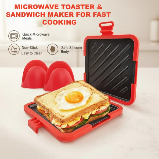 🔥🔥Microwave Toaster & Sandwich Maker For Fast Cooking