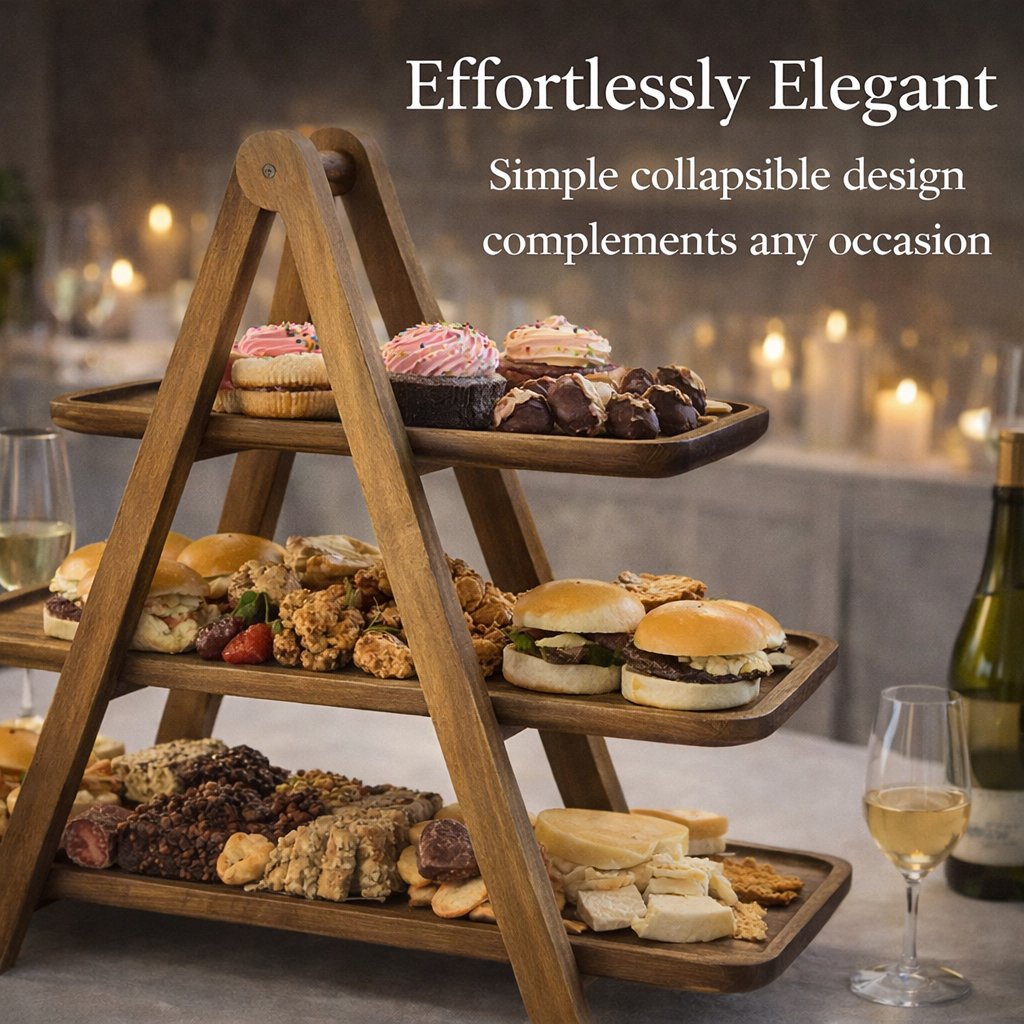 🎁Buy 2 Free Shipping✨ 3-Tier Wooden Serving Tray Stand