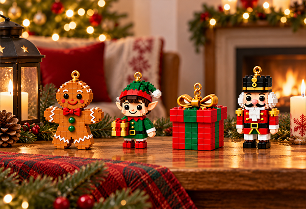 Decorating a mini Christmas ornament
