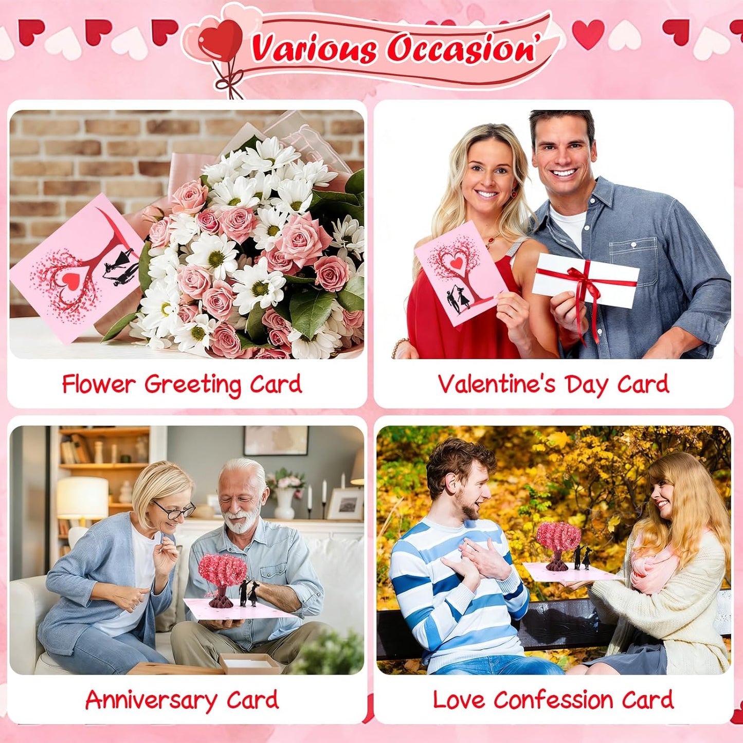 Romantic 3D Love Tree Pop Up Card