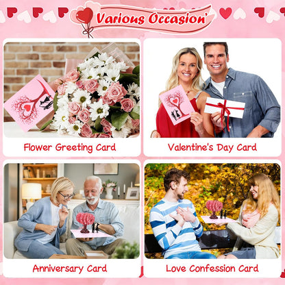 Romantic 3D Love Tree Pop Up Card