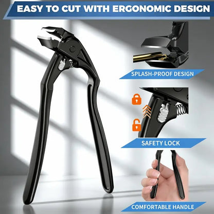 ✂️ Black Curved Nail Clipper – Ergonomic & Easy for Seniors 🖤
