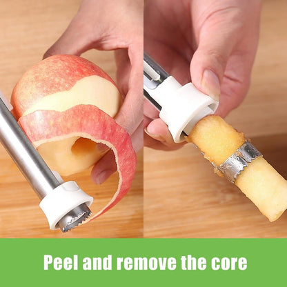2-in-1 Stainless Steel Fruit Corer & Vegetable Peeler