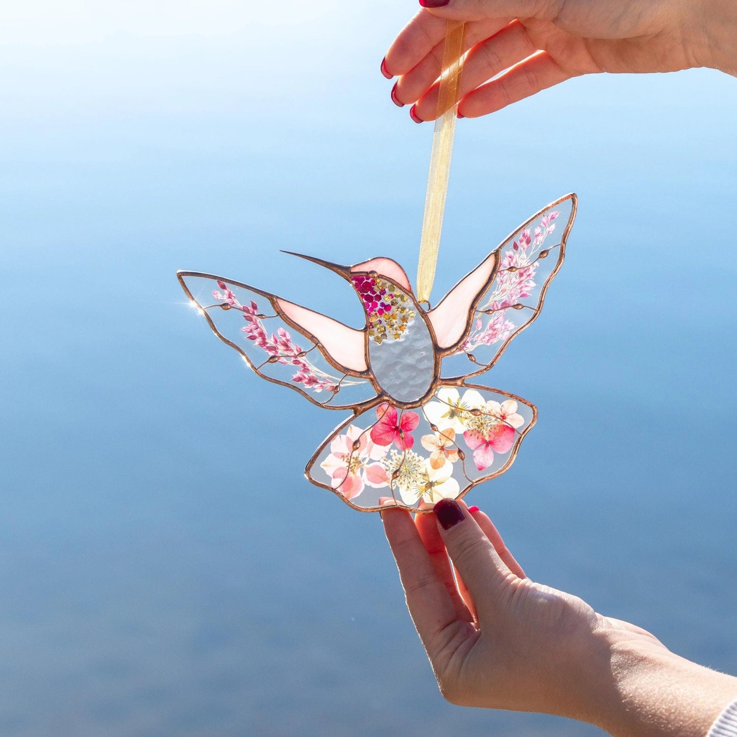 Humming bird Stained Window Hangings💕Mothers Day Gifts