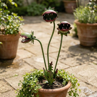 😂Whimsical Metal Carnivorous Plant Garden Stake