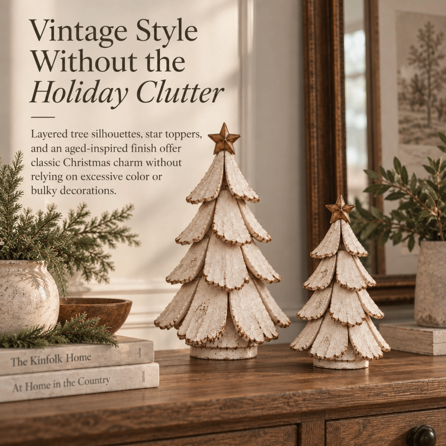 Vintage Lighted Christmas Tree Figurine