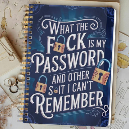 📅 Funny Password Notebook- Spiral Bound