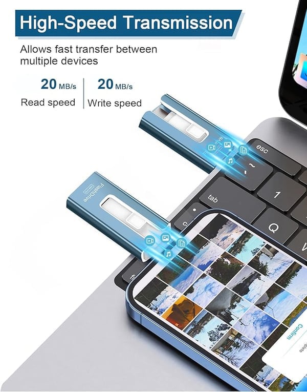 🌟High-capacity 3-in-1 USB flash drive