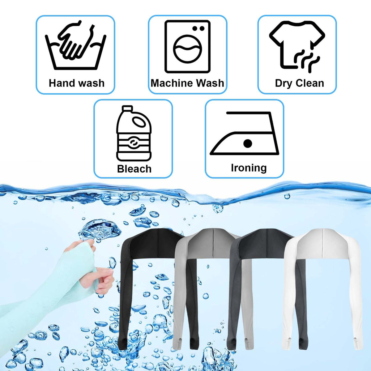 Cooling Sun Protection Shawl Sleeves - Perfect for driving, golf, cycling, and hiking🚴‍♀️🏌️‍♀️
