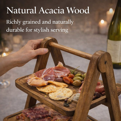 🎁Buy 2 Free Shipping✨ 3-Tier Wooden Serving Tray Stand