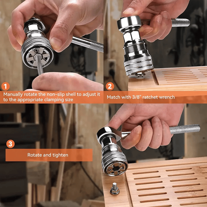🔧 Multi-Use Socket Wrench, Durable Repair Tool for Home & Auto Maintenancedeal Father's Day Gift