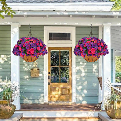 ⚡Hot Sales 49% OFF🔥Artificial hanging plant and flower basket, perfect for spring and summer outdoor decoration