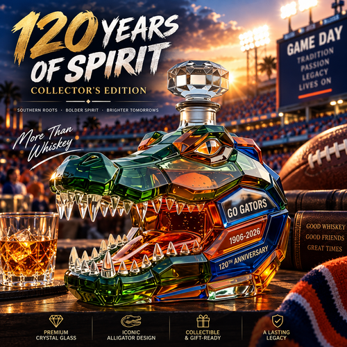 🐊 120th Anniversary Gator Spirit Whiskey Decanter – Collector’s Edition
