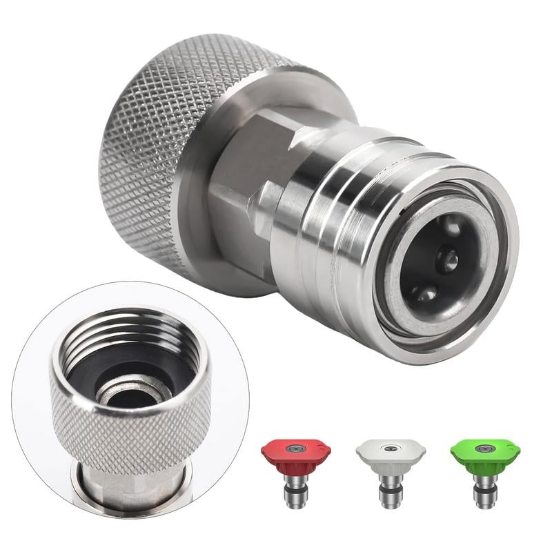 Garden Hose to Mini Power Washer Adapter-3/4" GHT to 1/4"