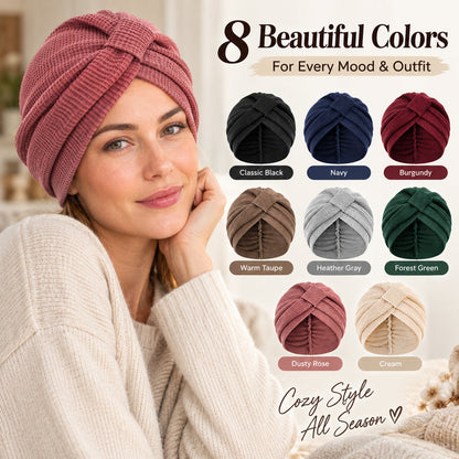 🧣 8-Color Cross-Knot Turban