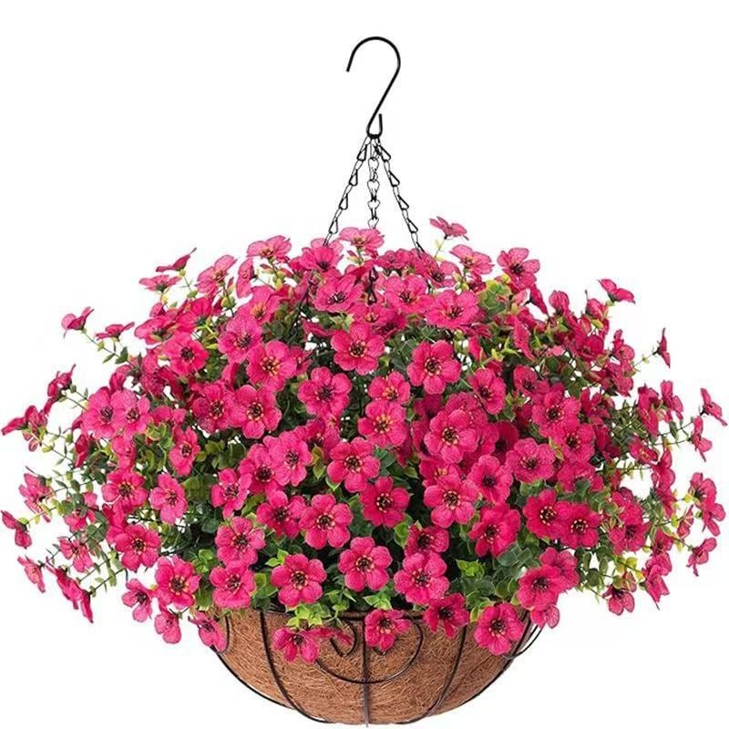 ⚡Hot Sales 49% OFF🔥Artificial hanging plant and flower basket, perfect for spring and summer outdoor decoration