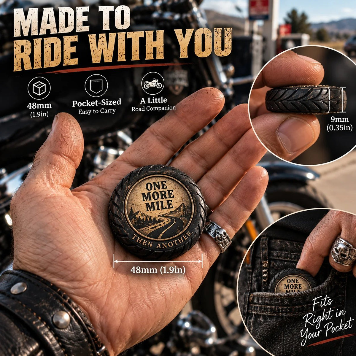 🏍️One More Mile™ Pocket Hug for Riders