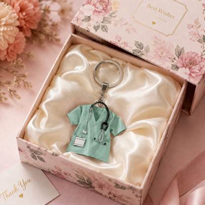 💉👩‍⚕️ Nurse Scrub Keychain