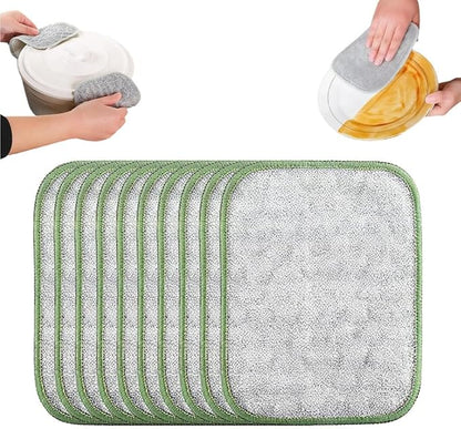 ⚡Double-Sided Non-Scratch Scrubber - Steel Wire Cleaning Cloth for Pots, Pans & Cookware
