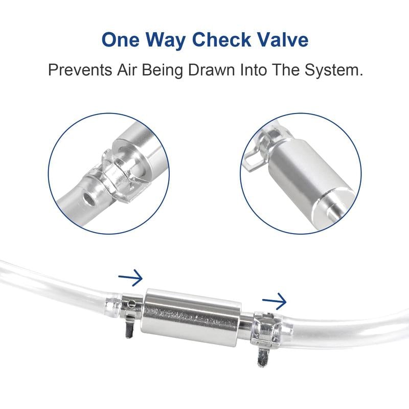 Brake Bleeder Hose One Way Check Valve