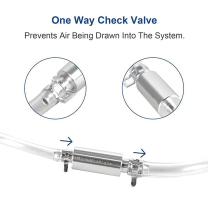Brake Bleeder Hose One Way Check Valve