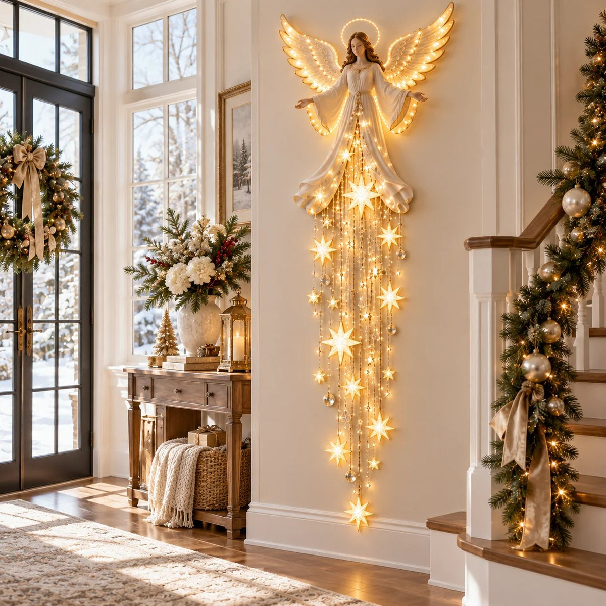 🔥 Limited Time 49% OFF – Angel Blessing Starfall Wall Light