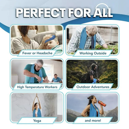 🎉 BUY 1 GET 1 FREE🌞Cooling Bottle - Cold Sweat Towel You Can Use Anywhere, Anytime! Reusable Soft Absorbent Cooling Portable