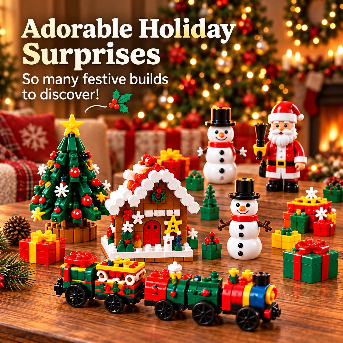 🎄🎅 2026 Christmas Capsule Building Blocks, Surprise Mini Building Set