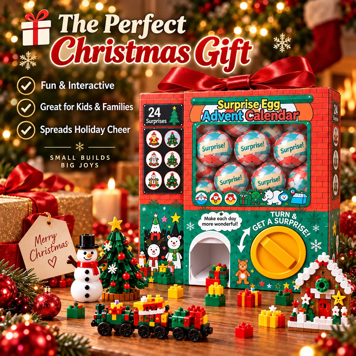 🎄🎅 2026 Christmas Capsule Building Blocks, Surprise Mini Building Set