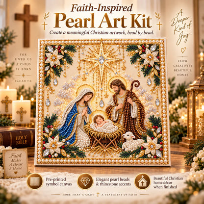 🙏✝️diy Christian Pearl Artwork Kit✈️ Buy 2+ Get Free Shipping